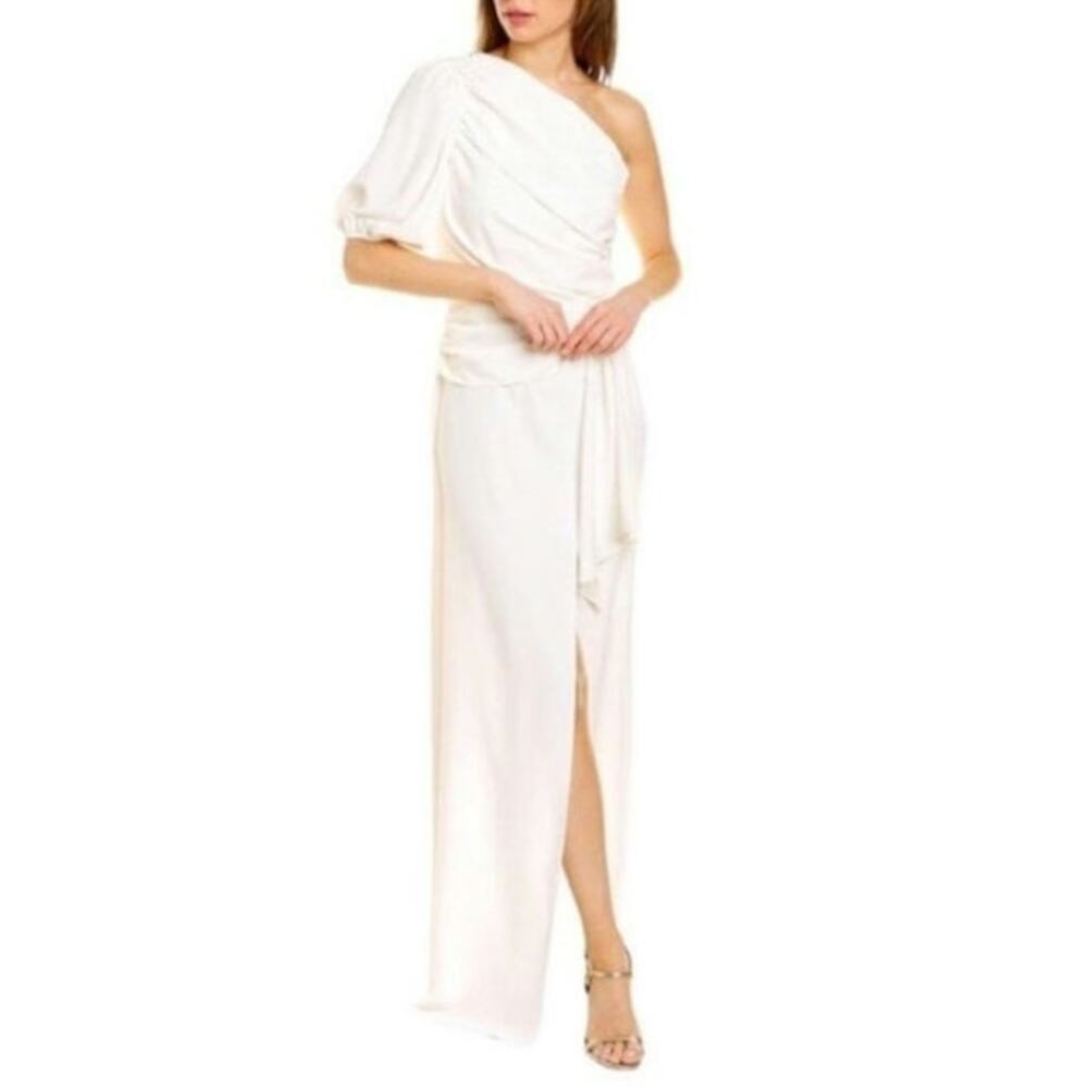 Amanda Uprichard Bexley Maxi Dress One Shoulder Long Evening‎ Gown Sz M